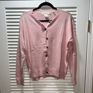H&M light pink wool-blend cardigan